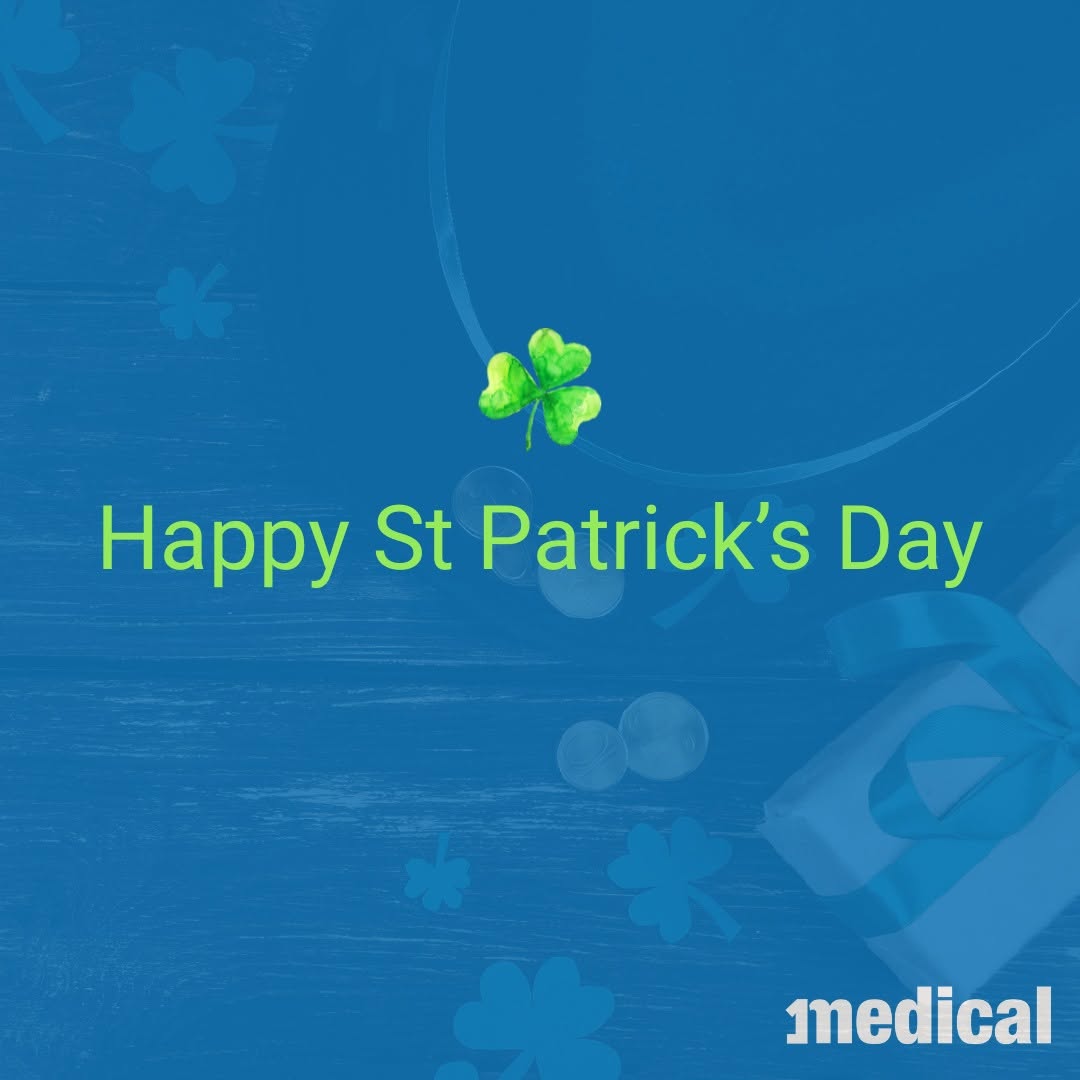 Happy St Patrick’s Day from 1Medical! 🍀 Today, we’re celebrating the spirit of St Patrick’s Day 